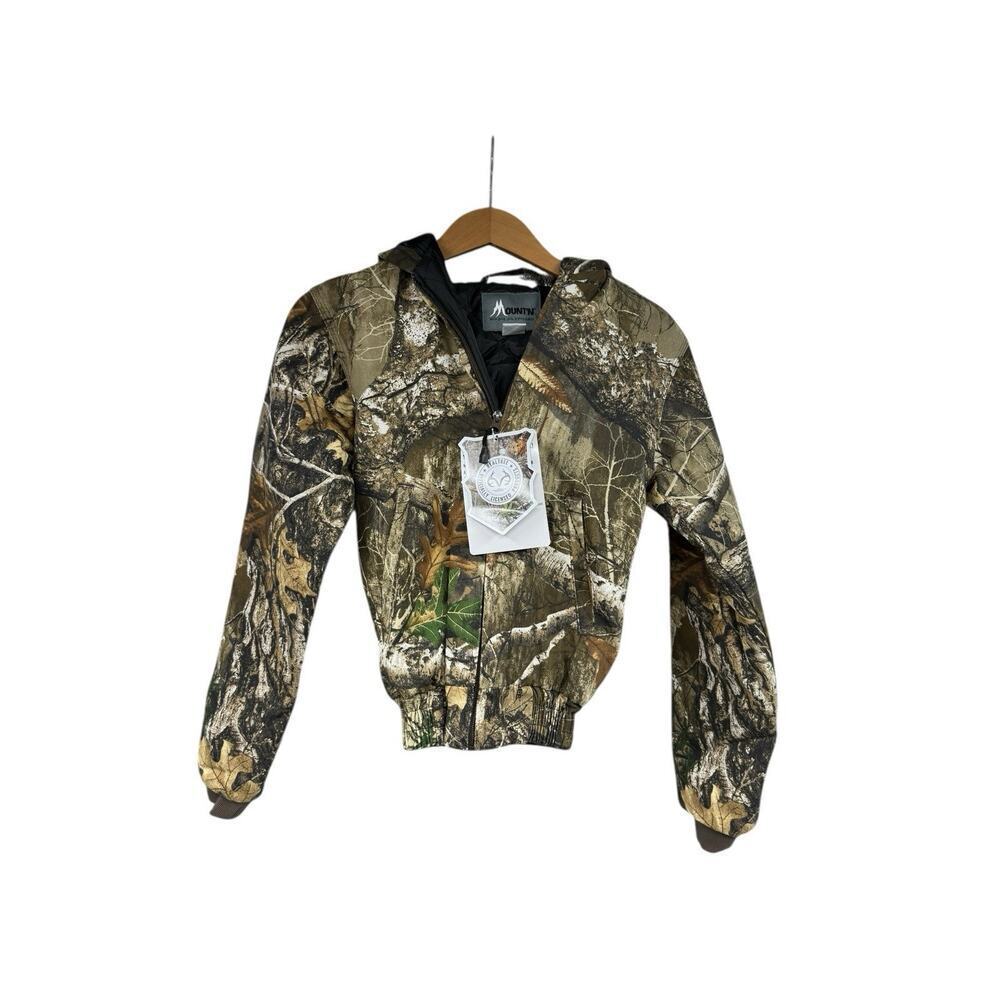 Mount’n‎ Prairie Realtree Edge Camo Canvas Workwear Jacket Kids Youth Size S New